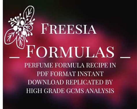 designer perfume formulas
